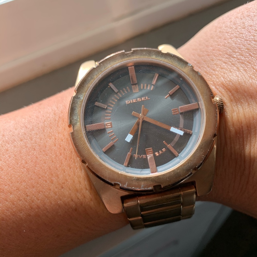 Diesel rose gold watch